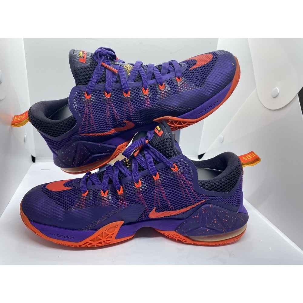 Nike LeBron 12 Low Court Purple 724557-565 Mens Size 11 Sneaker